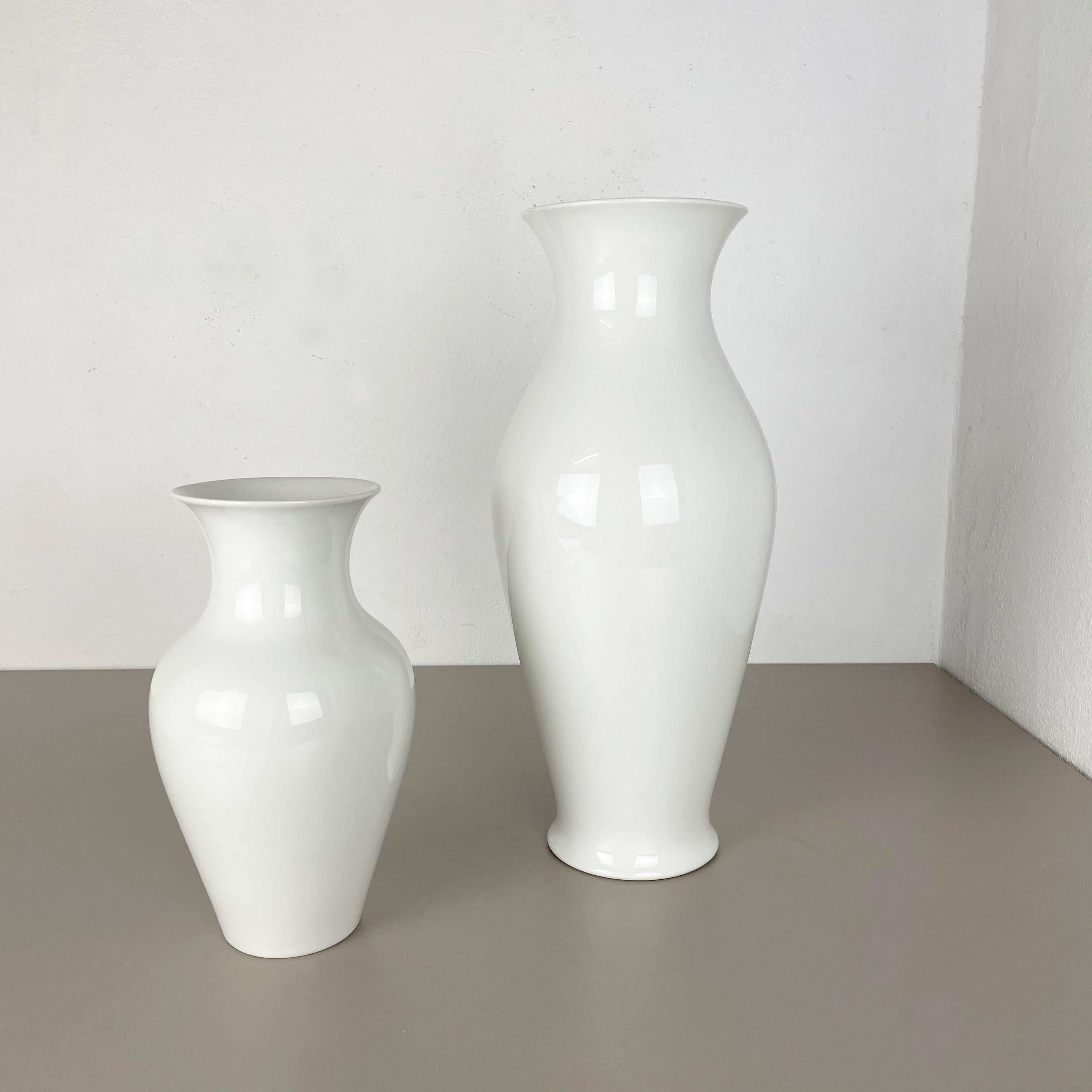 Large Op Art Vase Porcelain German Vase by KPM Berlin Ceramics, Germany, 1960 13