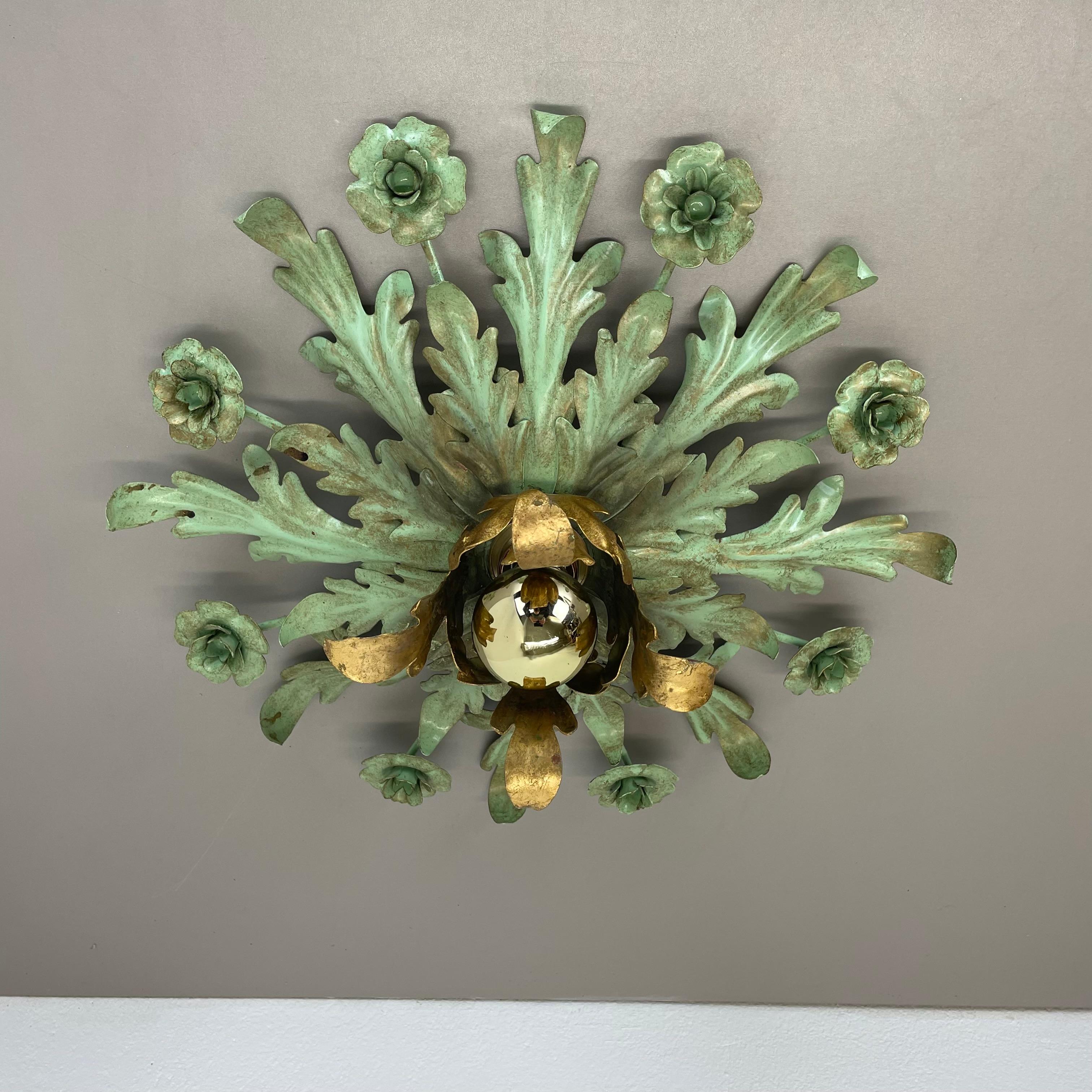 gran lámpara de techo Florentiner Theatre de 46 cm de BANCI Firenze , Italia, años 60 Moderno de mediados de siglo en venta