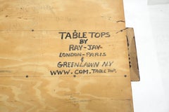 Large 46x92 Rectangle Tile Mosaic Top Funky Dining Table c1970s Artist Signed