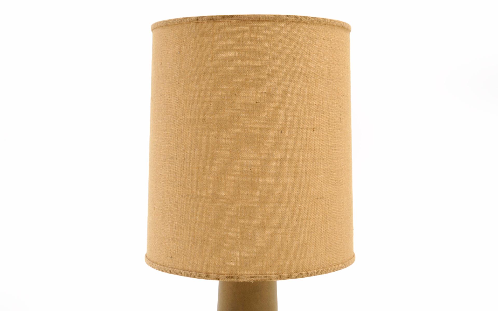 Mid-Century Modern Large Jane & Gordon Martz Ceramic Table / Floor Lamp, Completely Original For Sale