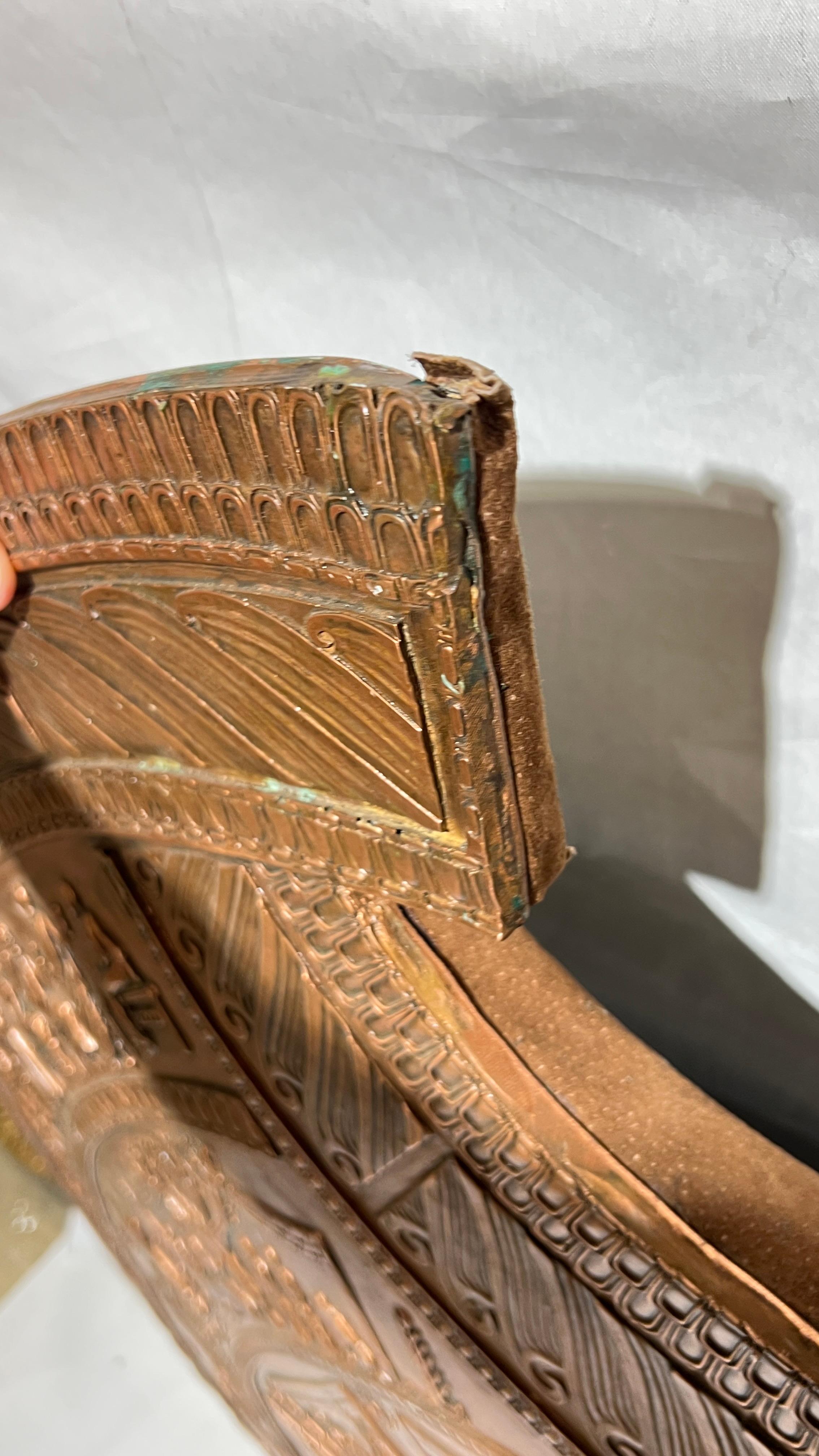 Große 48-Zoll-Kupfer-Plakette nach Alexander dem Großen Schild im Angebot 3