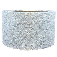 Large 48" Resin Seashell Organic Modern Boho Drum Shade Chandelier, 2 Available