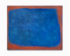 Large 4x5 Vintage Abstract Painting on Canvas, 1978
