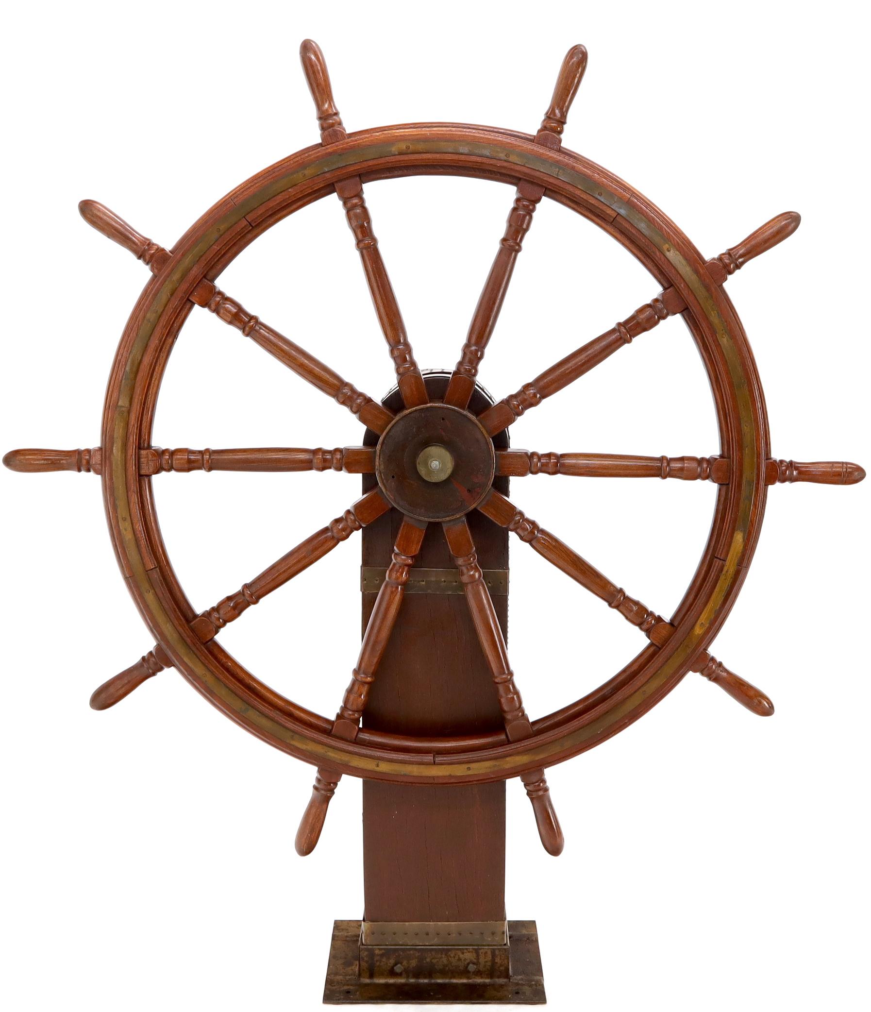 ship wheel stand