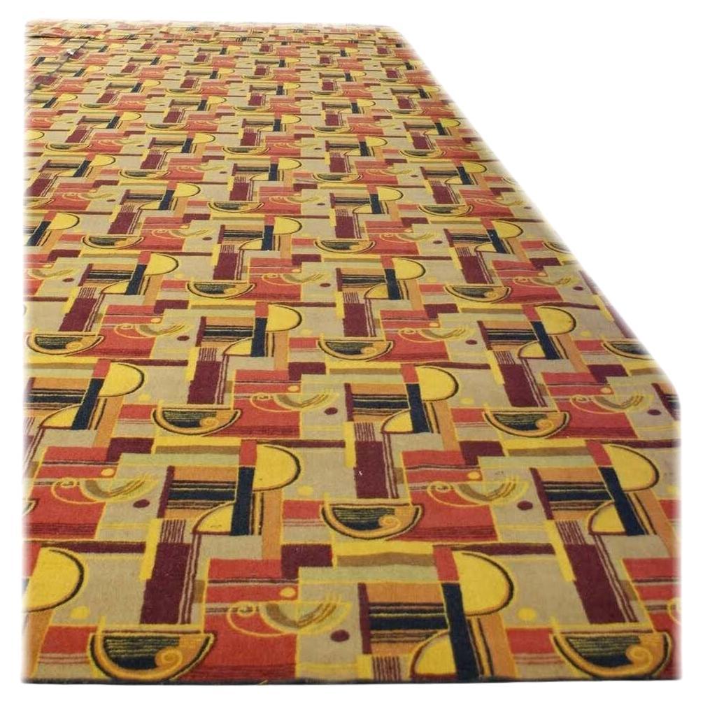 Large 50' Art Deco Edward Fields Style Area Rug from the Queen Mary