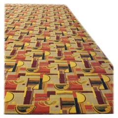 Large 50' Art Deco Edward Fields Style Area Rug from the Queen Mary