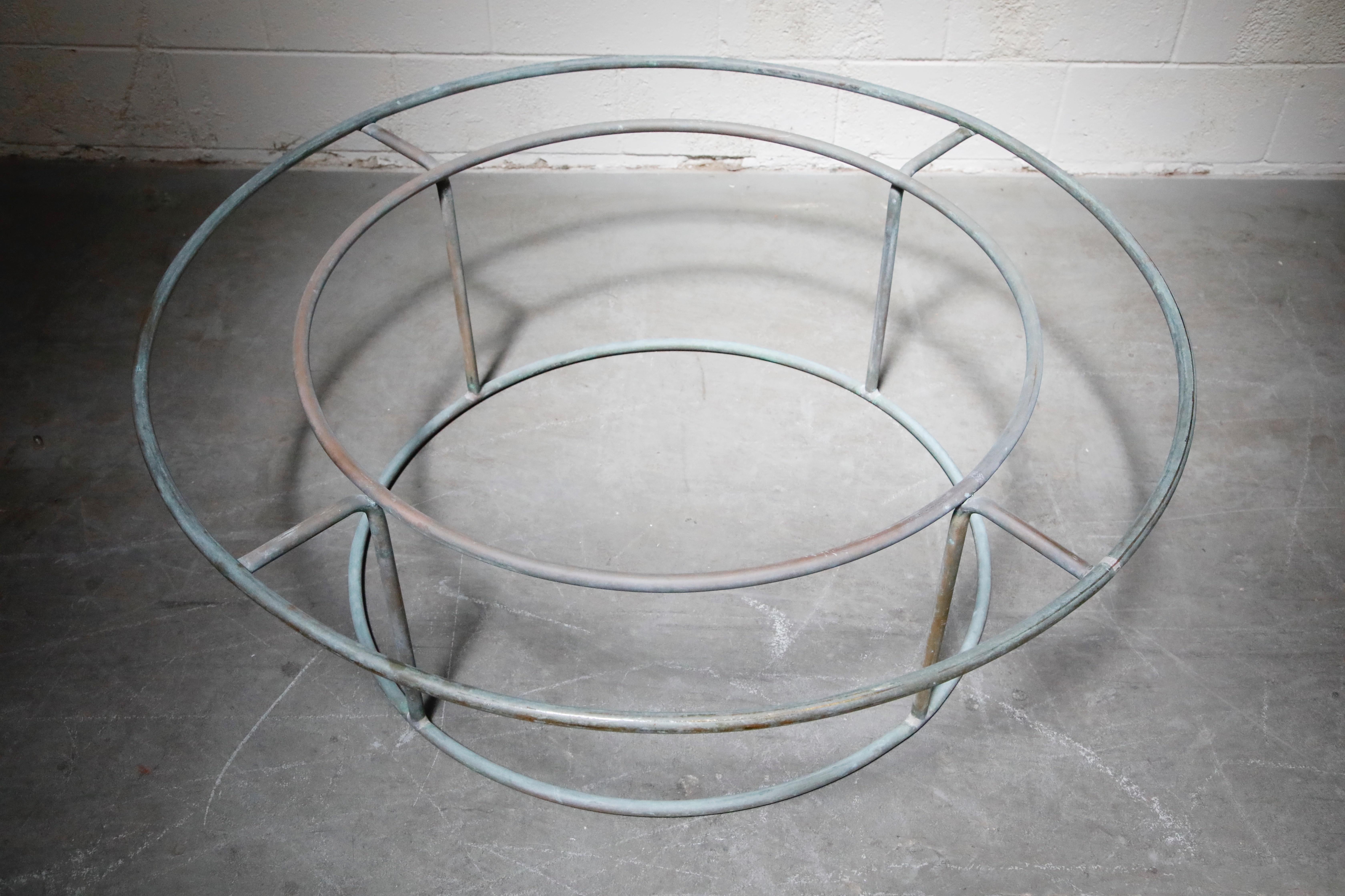 Large Copper Coffee Table by Walter Lamb for Brown Jordan 4
