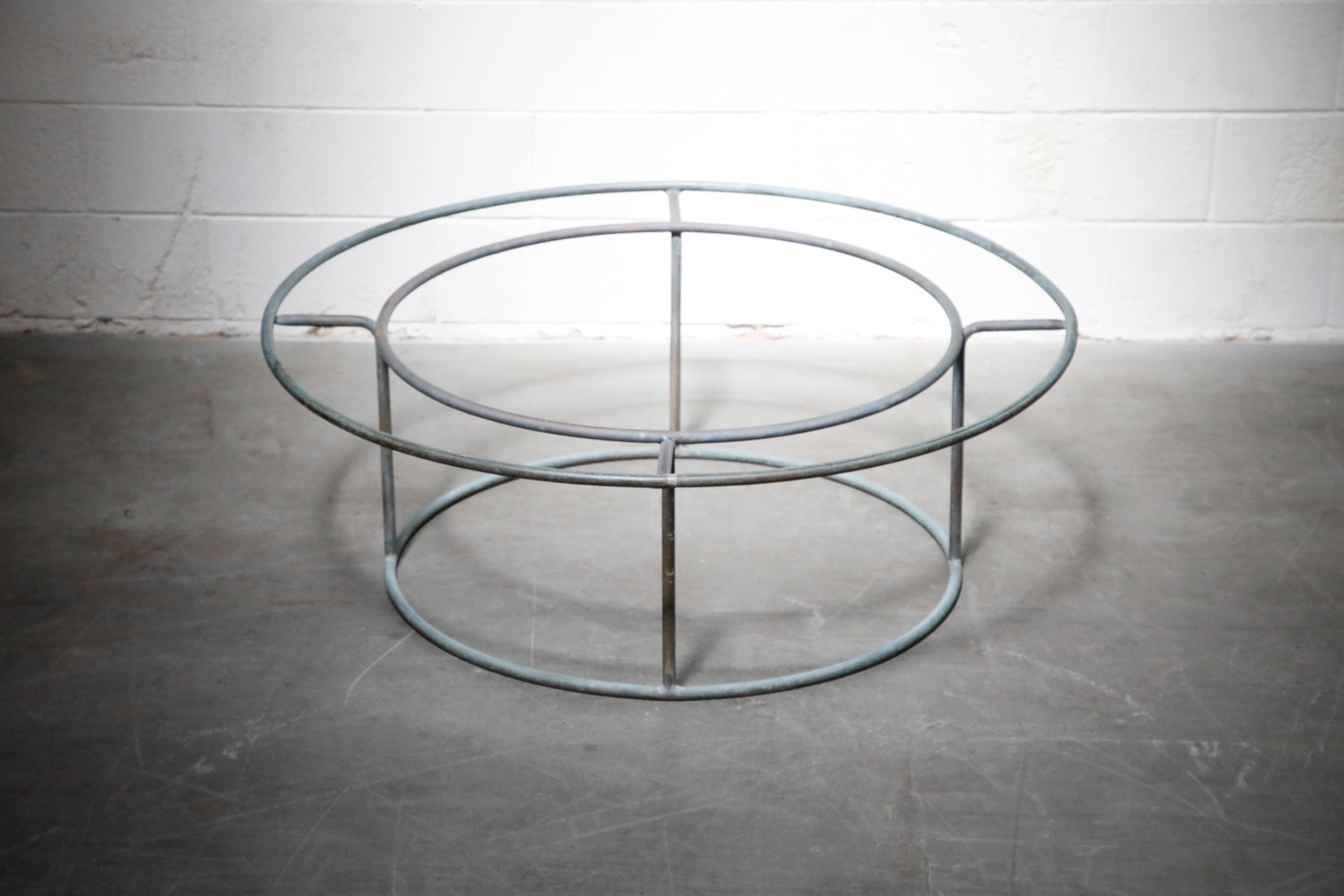 Large Copper Coffee Table by Walter Lamb for Brown Jordan 1