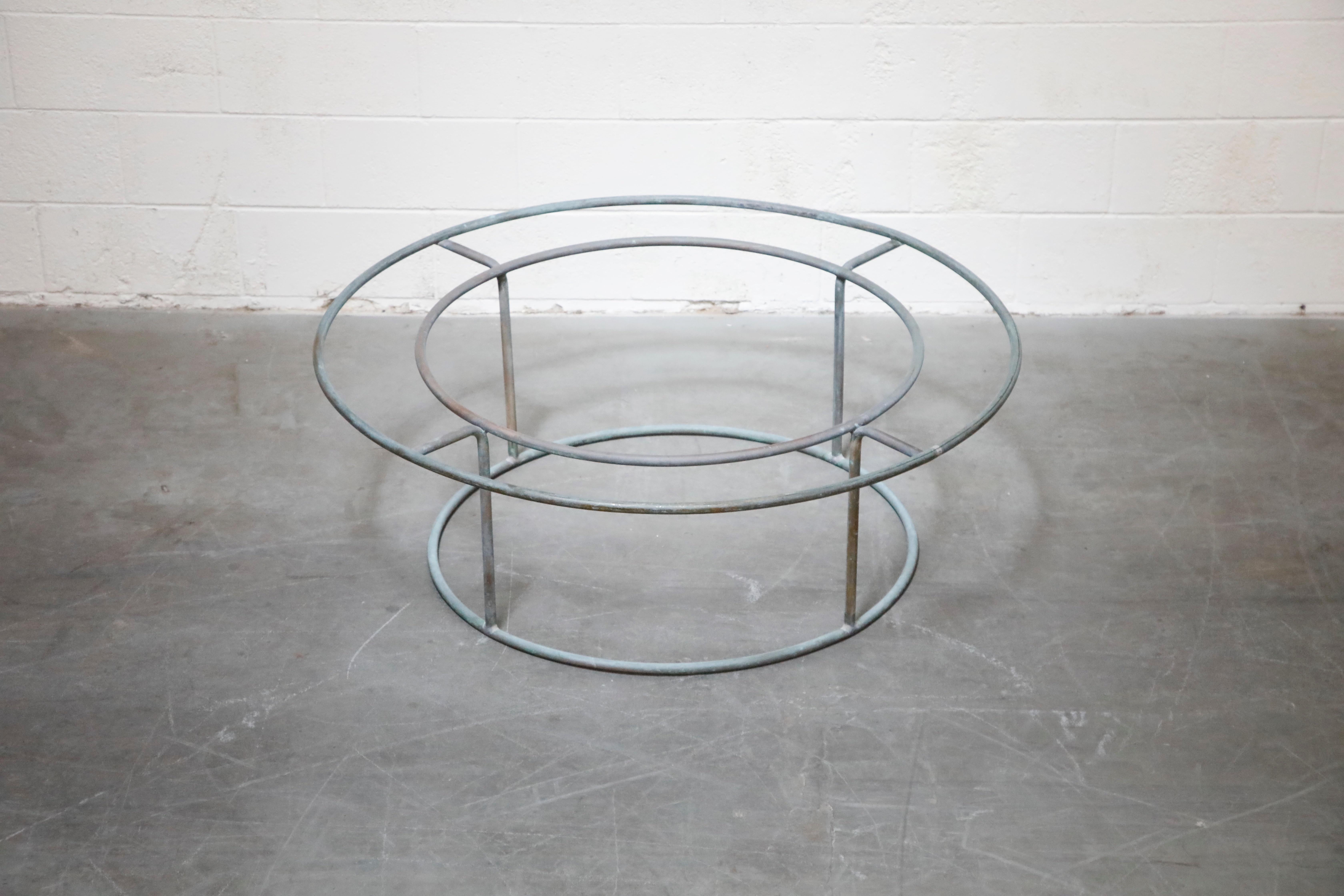 Large Copper Coffee Table by Walter Lamb for Brown Jordan 2