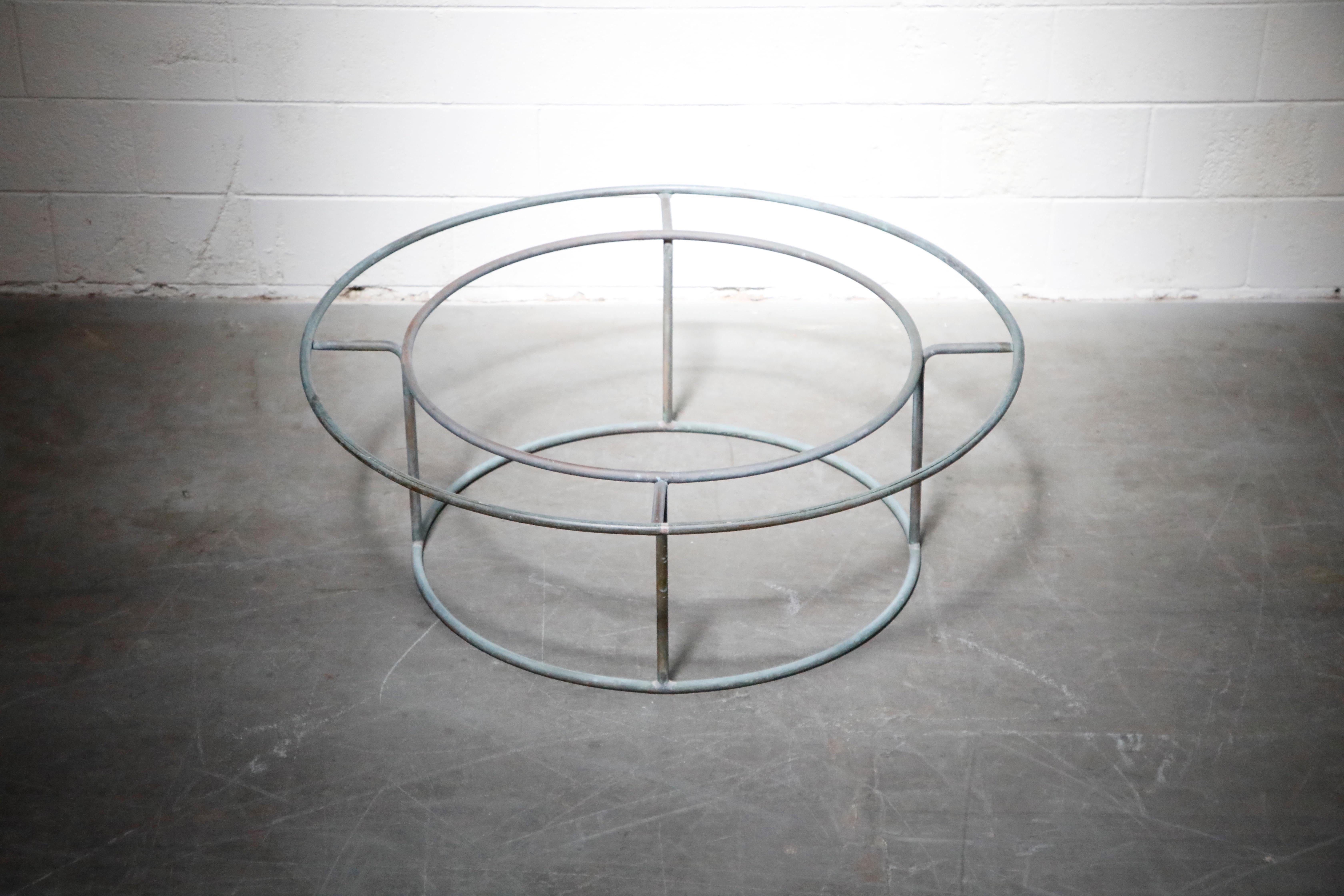Large Copper Coffee Table by Walter Lamb for Brown Jordan 3