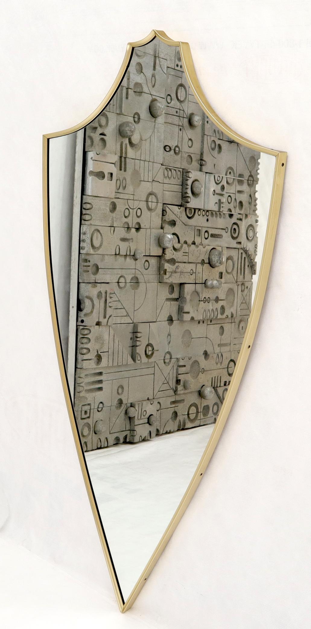 shield shaped mirror