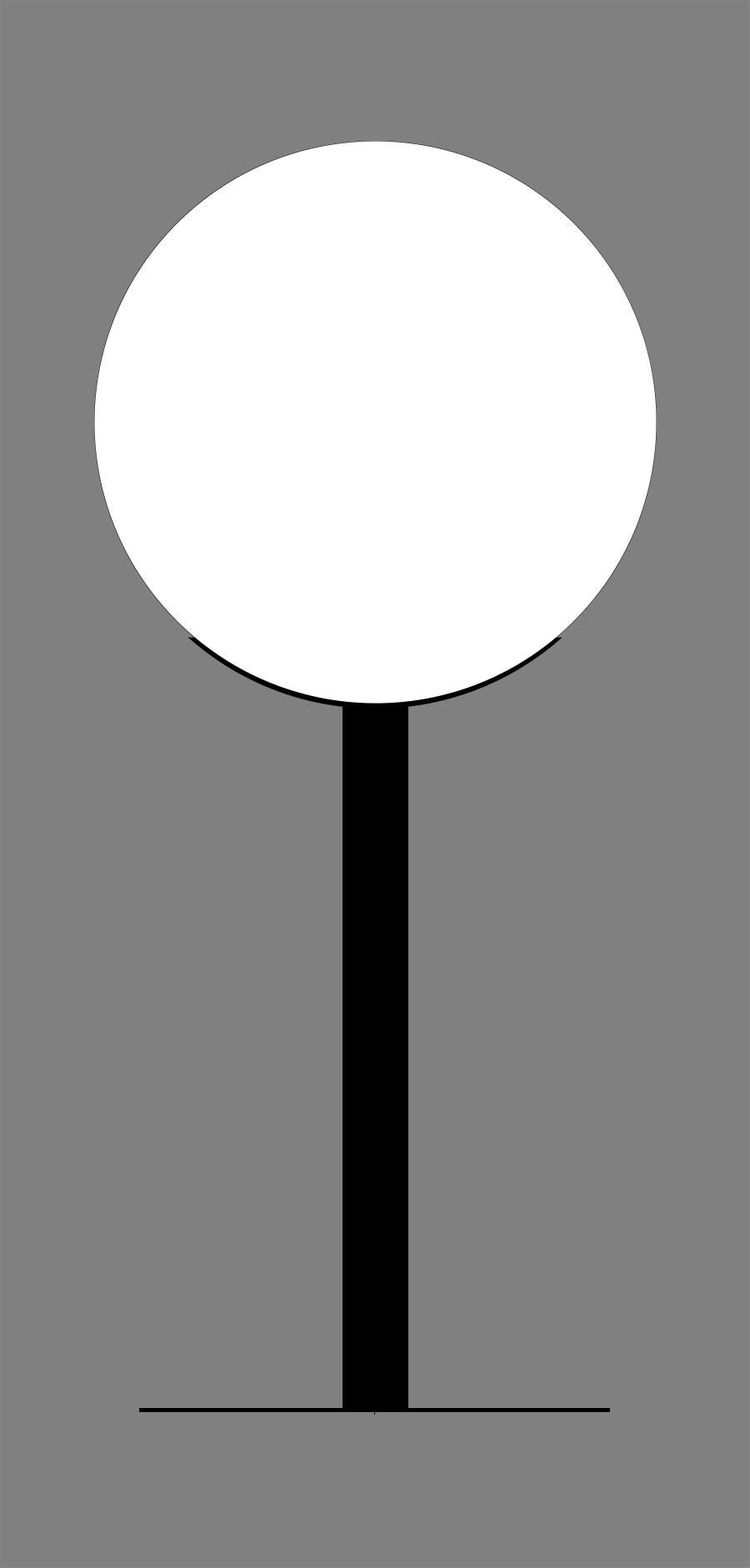 Grand lampadaire de 50 cm (20