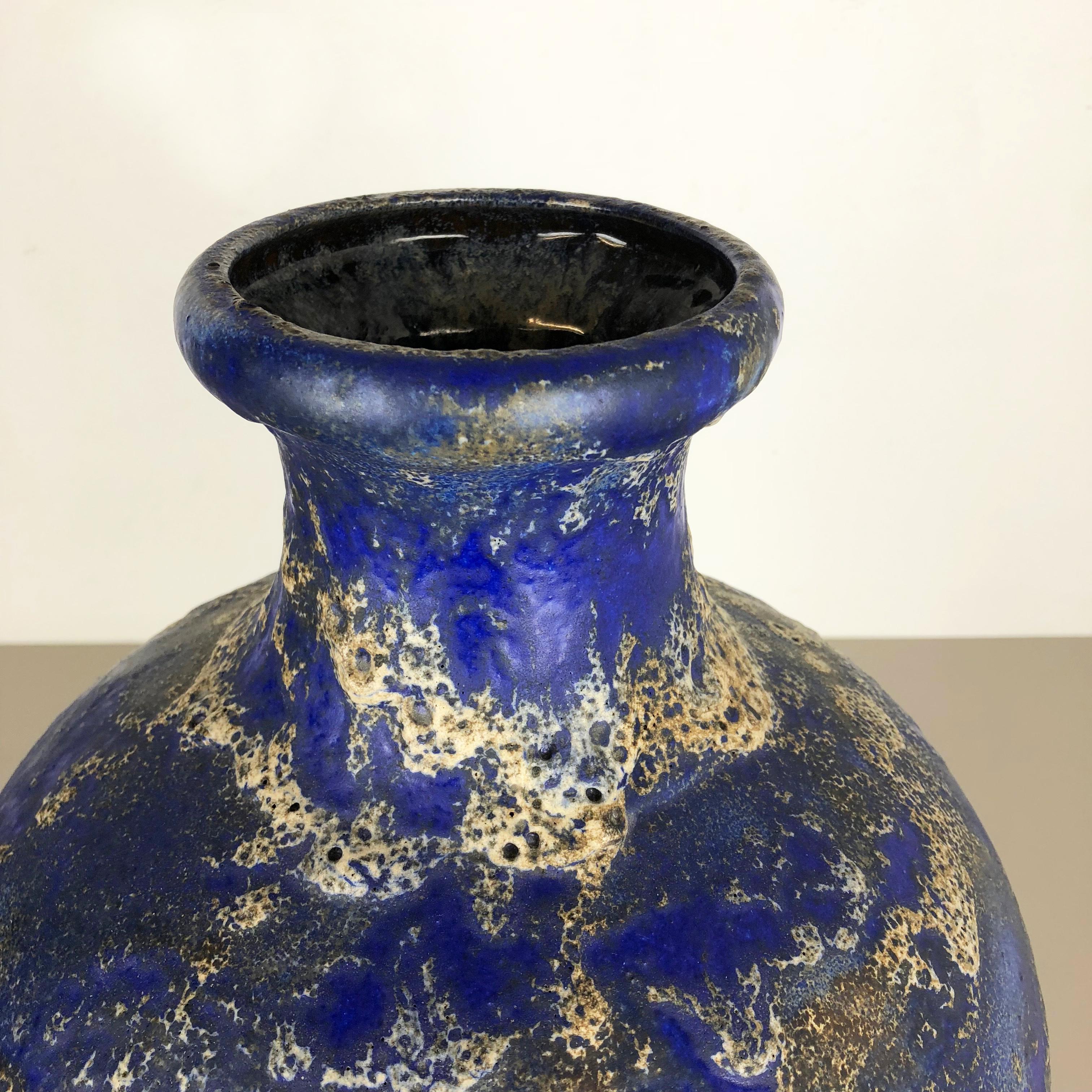 Vase de sol « 837 » en poterie lave grasse multicolore fabriqué par Ruscha, 1970 en vente 4