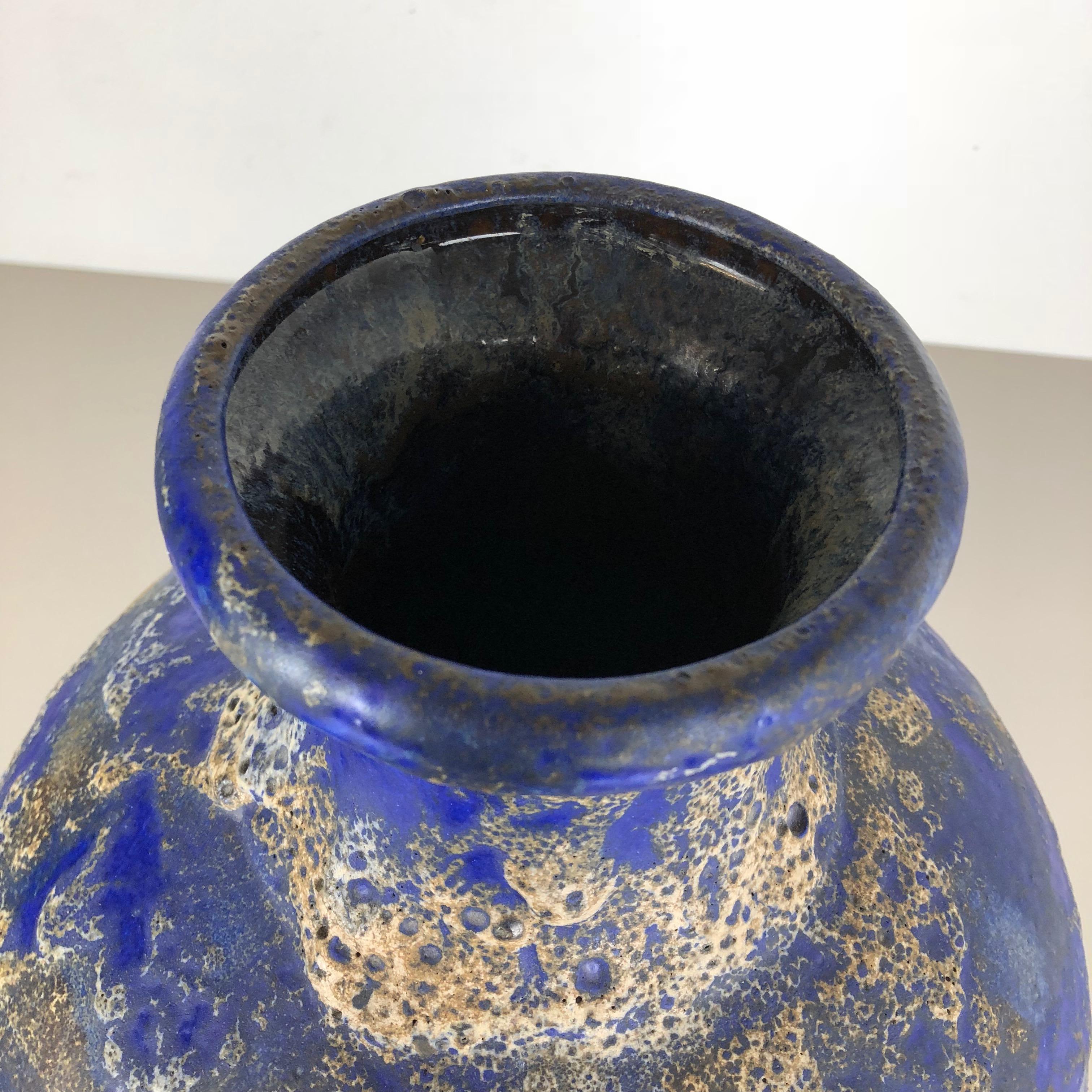 Vase de sol « 837 » en poterie lave grasse multicolore fabriqué par Ruscha, 1970 en vente 5