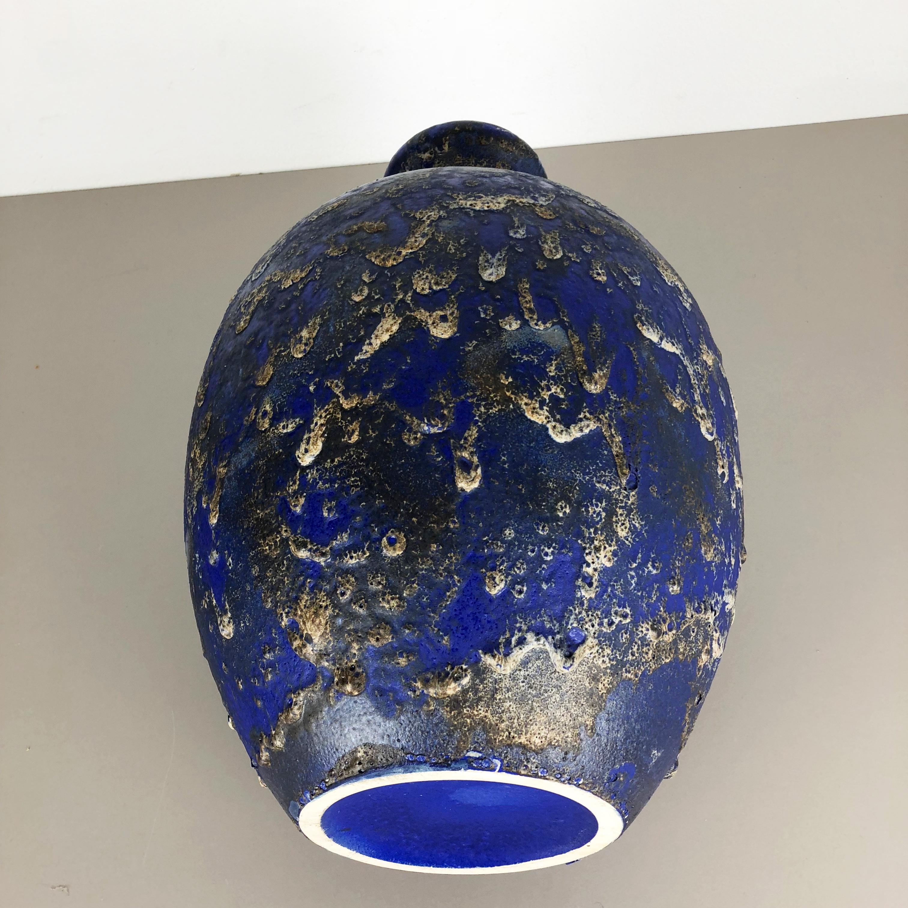 Vase de sol « 837 » en poterie lave grasse multicolore fabriqué par Ruscha, 1970 en vente 7