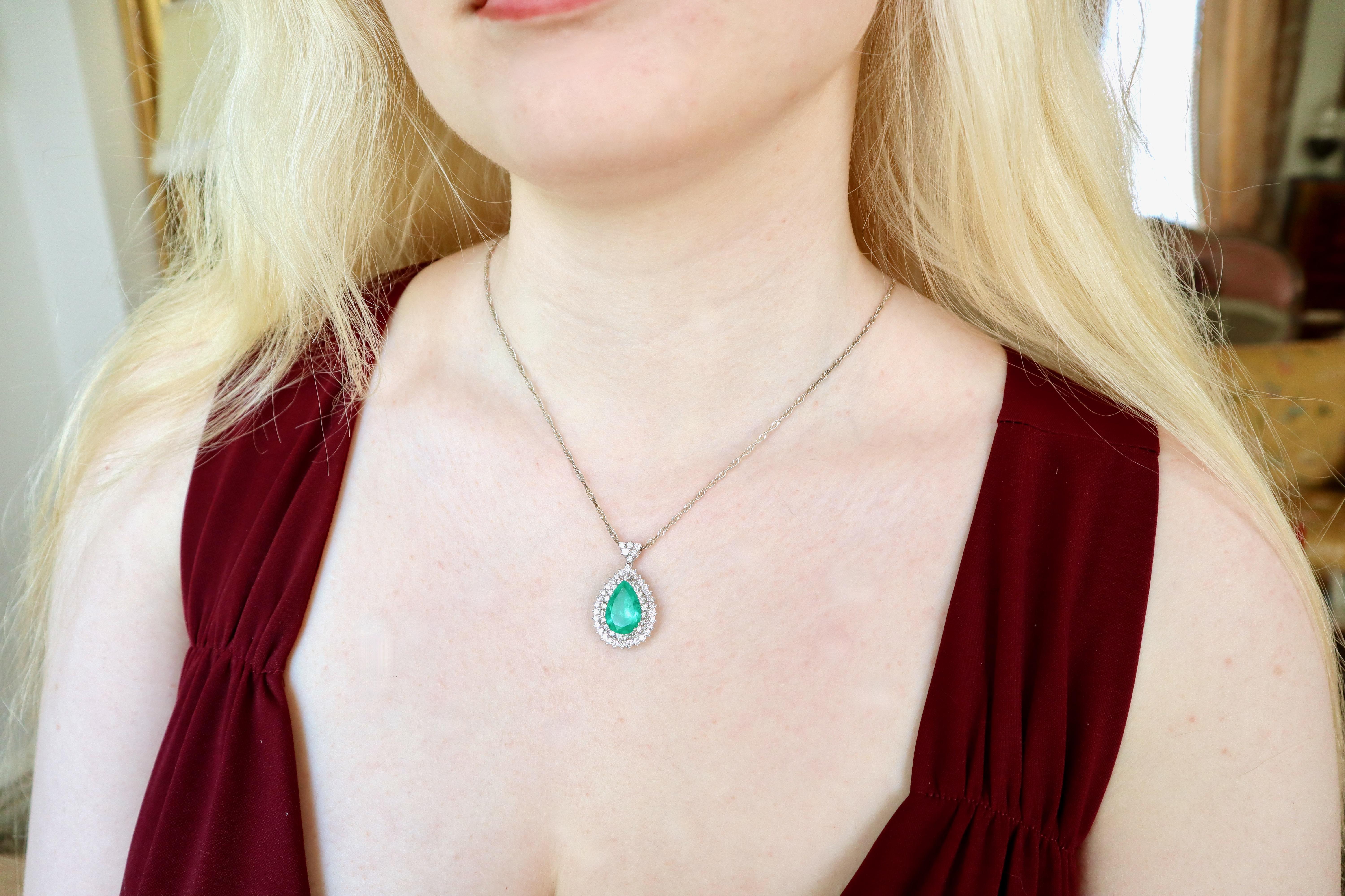 large emerald necklace