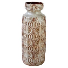 Large 55cm 21.5" Mid-Century Scheurich 1970s West German 'Amsterdam' Floor Vase