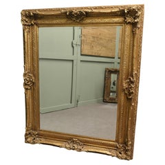 Large 5ft Decorative Gilt Wall Mirror This is a lovely old bevelled wall mirror