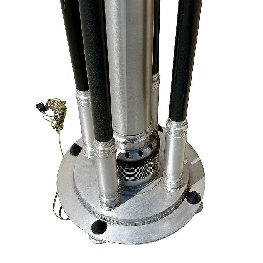 Large 6-Foot Art Deco Revival Machine Age Torchiere Floor Lamp, 2 Available For Sale 4