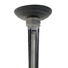 Large 6-Foot Art Deco Revival Machine Age Torchiere Floor Lamp