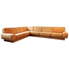 Large, 6 Piece, Sectional Corner Sofa by De Sede, Switzerland