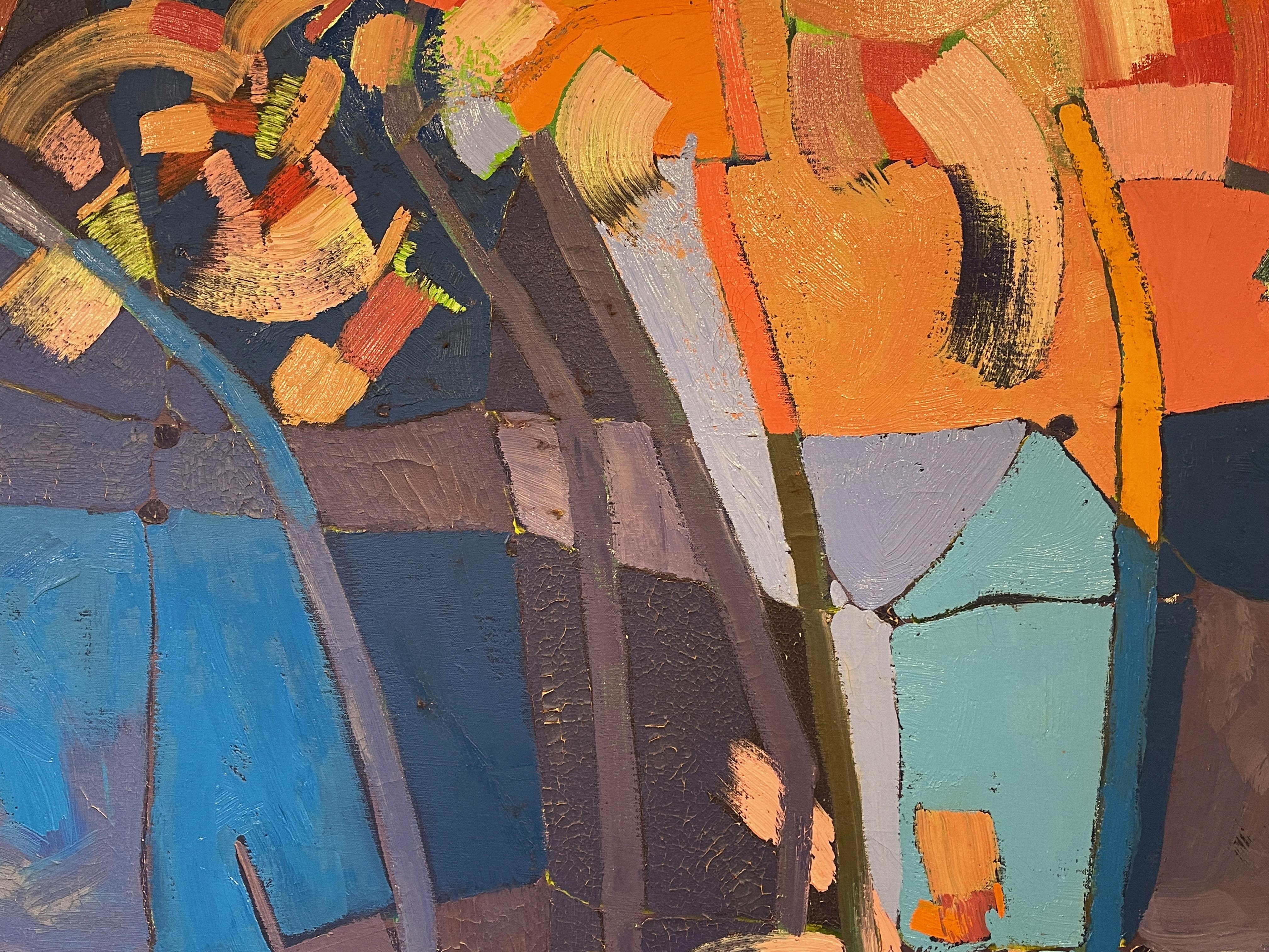 Late 20th Century Monumental Abstract Contemporary Oil on Linen Painting by Martorana, Australia