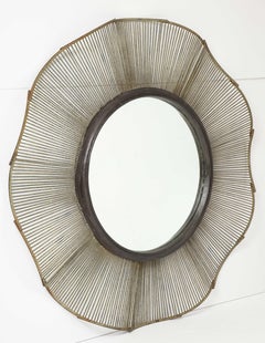 Large Brutalist Style Mirror