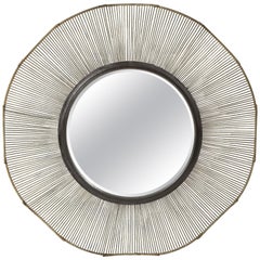 Large Brutalist Style Mirror