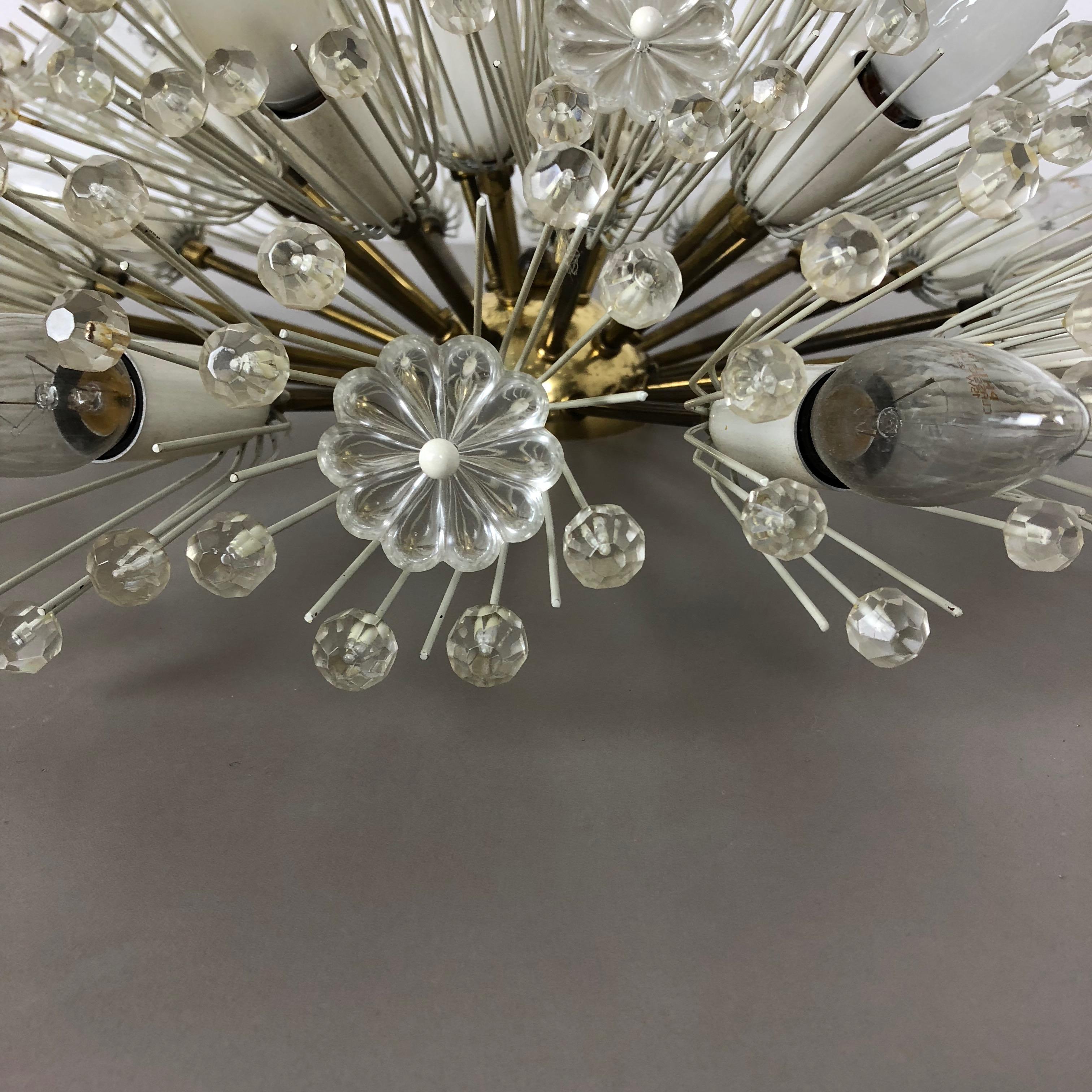 Large Snowball Ceiling Light, Emil Stejnar for Rupert Nikoll, Austria, 1950s For Sale 6