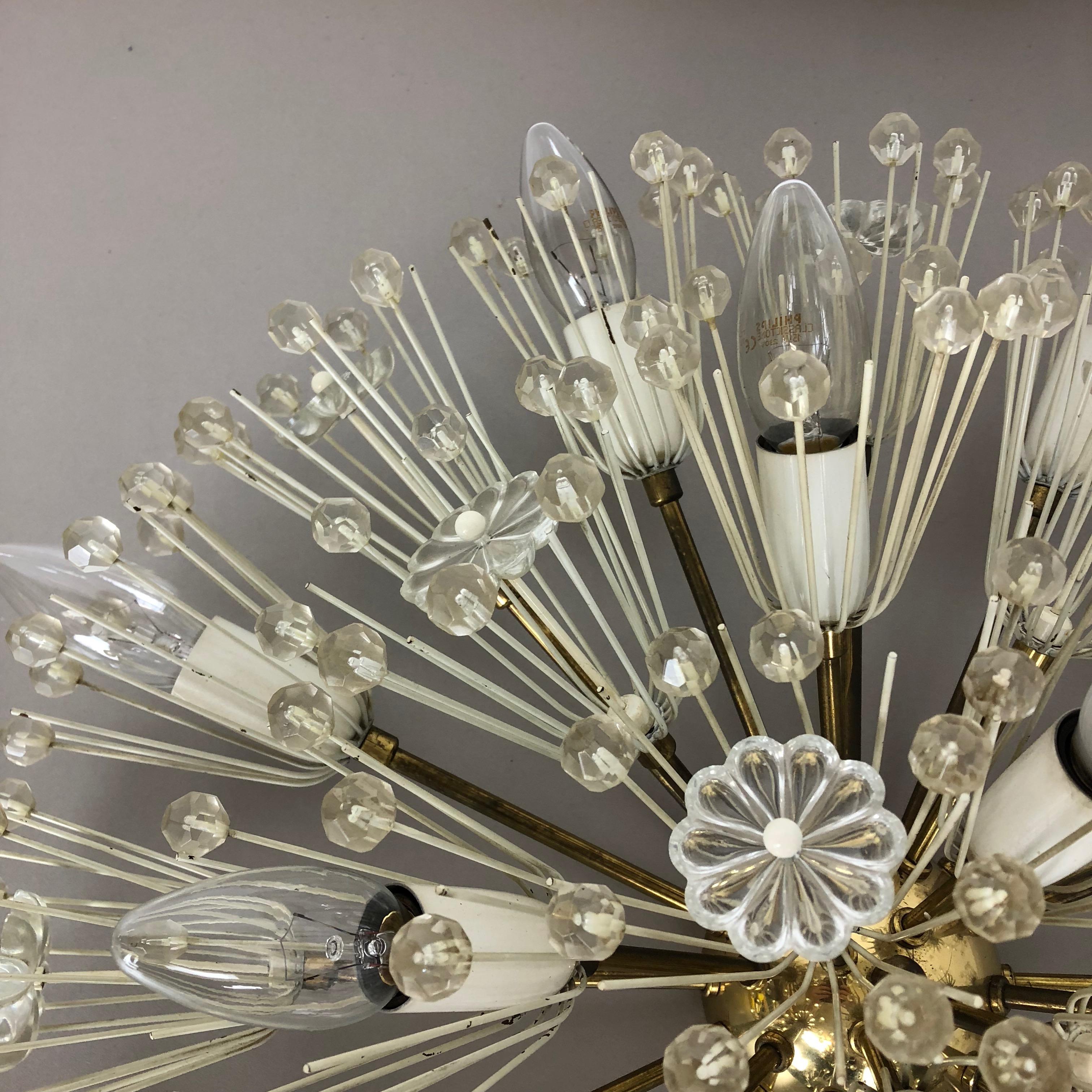 Large Snowball Ceiling Light, Emil Stejnar for Rupert Nikoll, Austria, 1950s For Sale 1