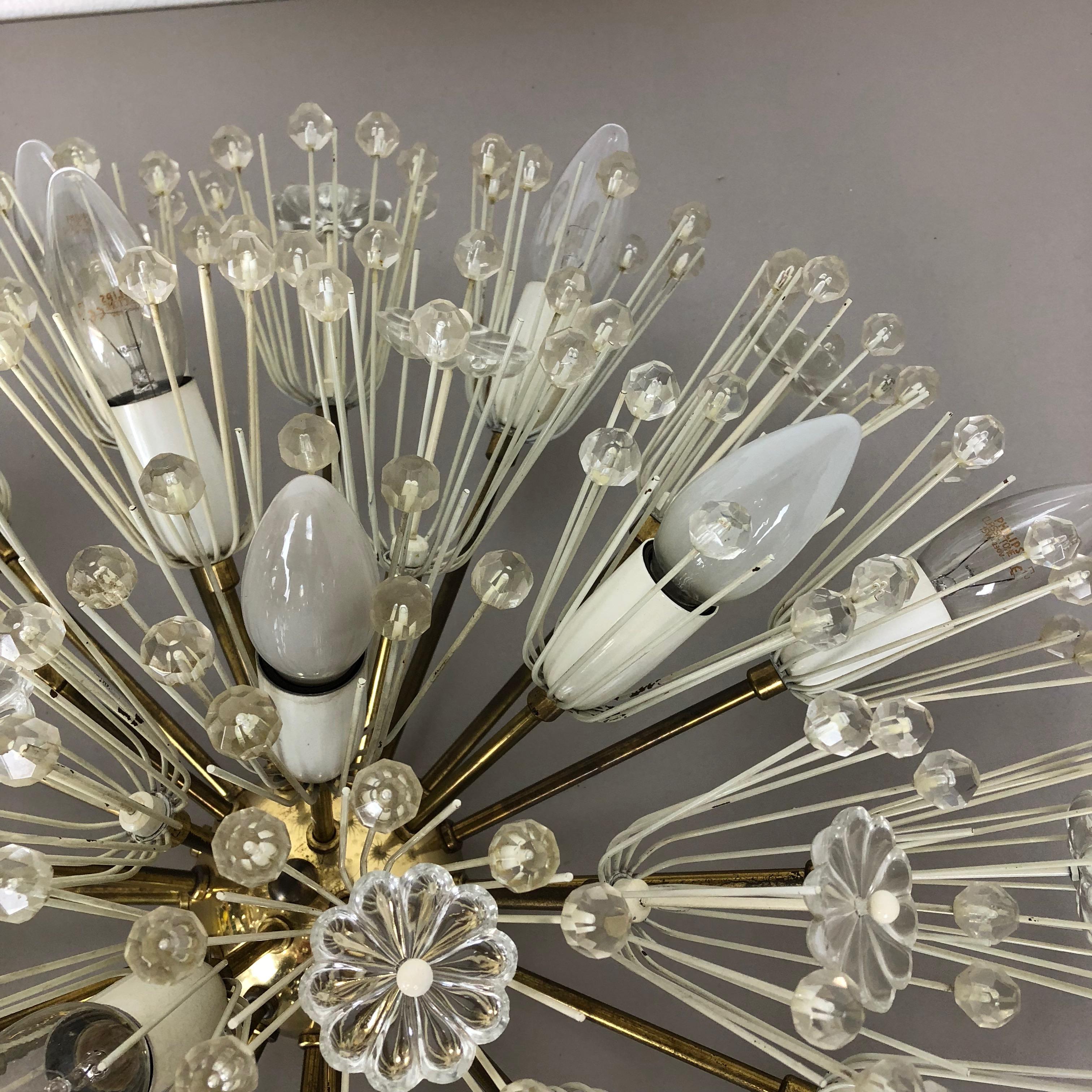 Large Snowball Ceiling Light, Emil Stejnar for Rupert Nikoll, Austria, 1950s For Sale 2