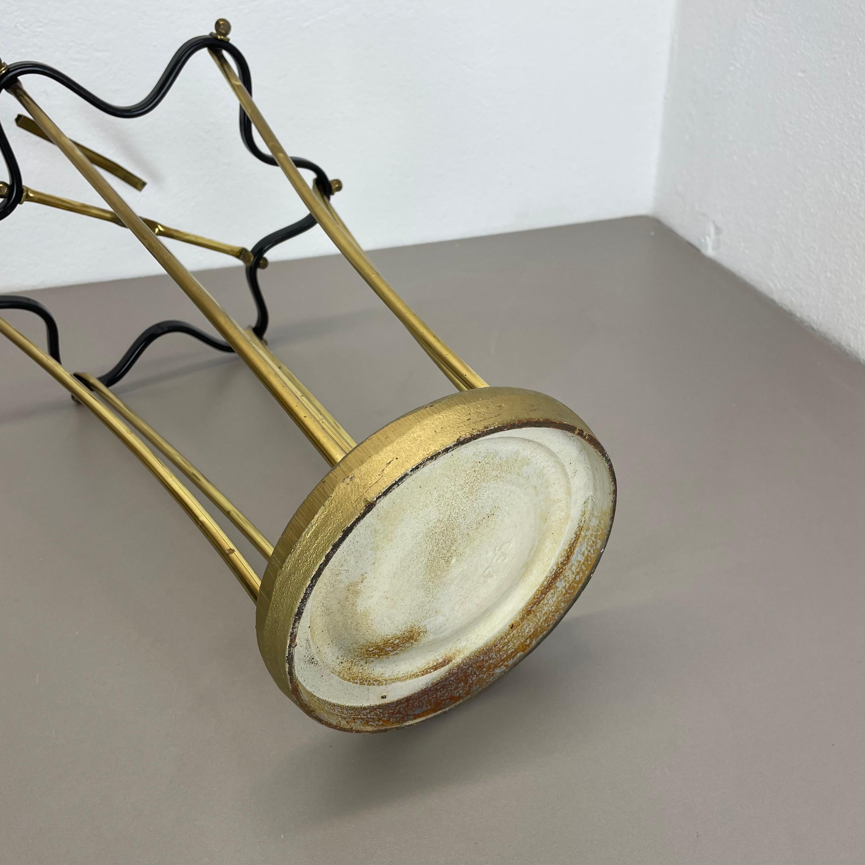 Grand 62cm Midcentury Mategot Style Hollywood Regency Umbrella Stand France 1950 en vente 7