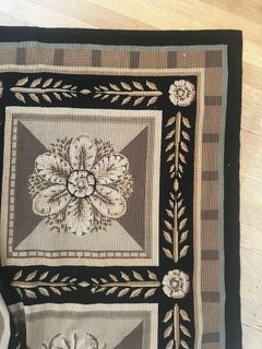 Large 6x9 French Aubusson Knotted Rug/Tapestry