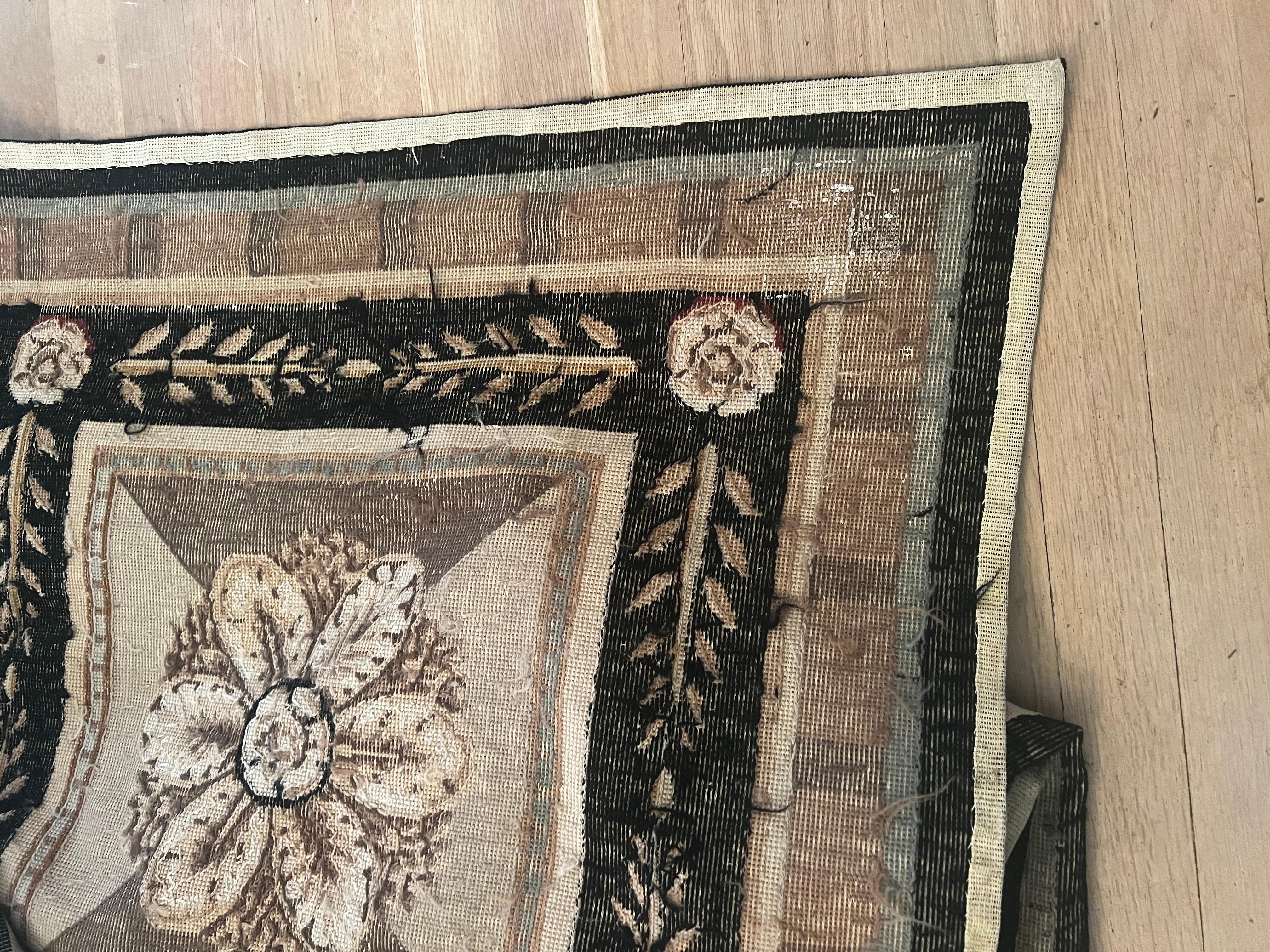 Großer 6x9 französischer Aubusson-Knüpfteppich/Tapisserie im Zustand „Gut“ im Angebot in Los Angeles, CA