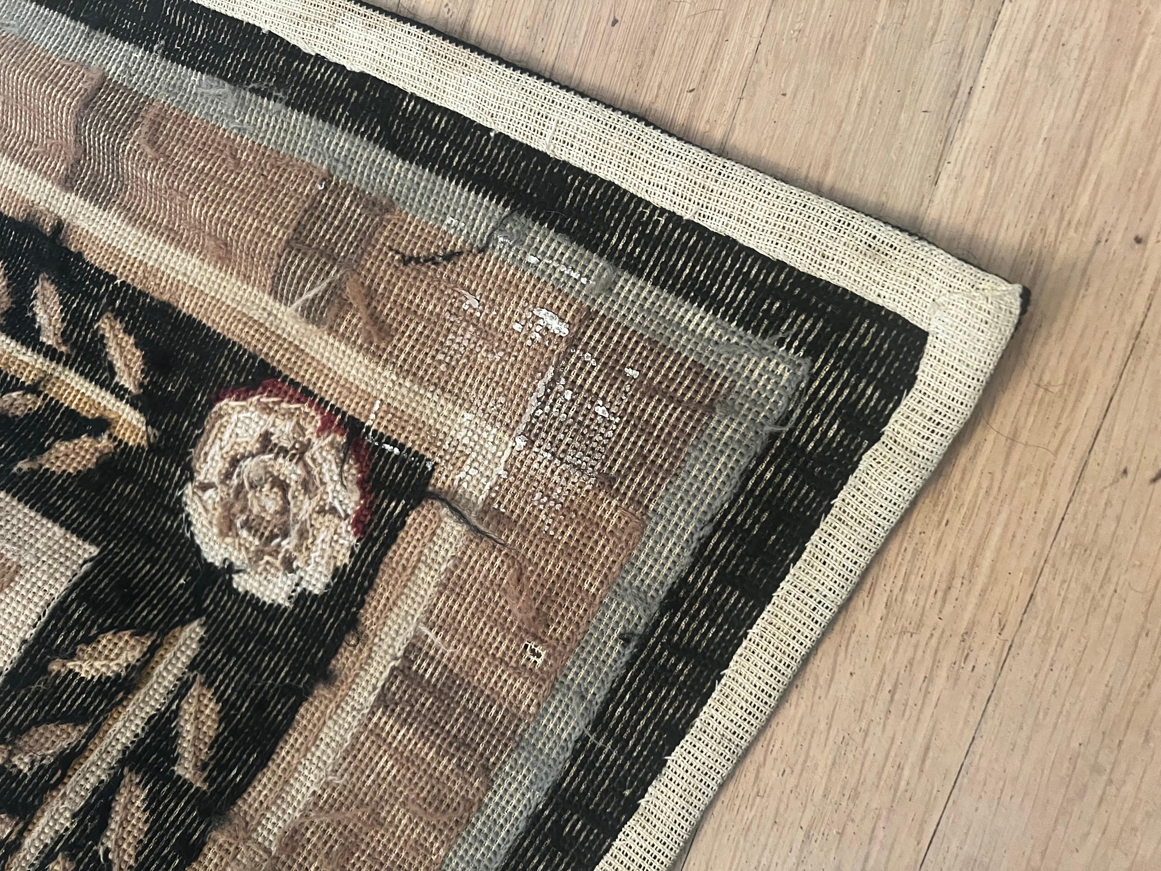 Großer 6x9 französischer Aubusson-Knüpfteppich/Tapisserie (20. Jahrhundert) im Angebot