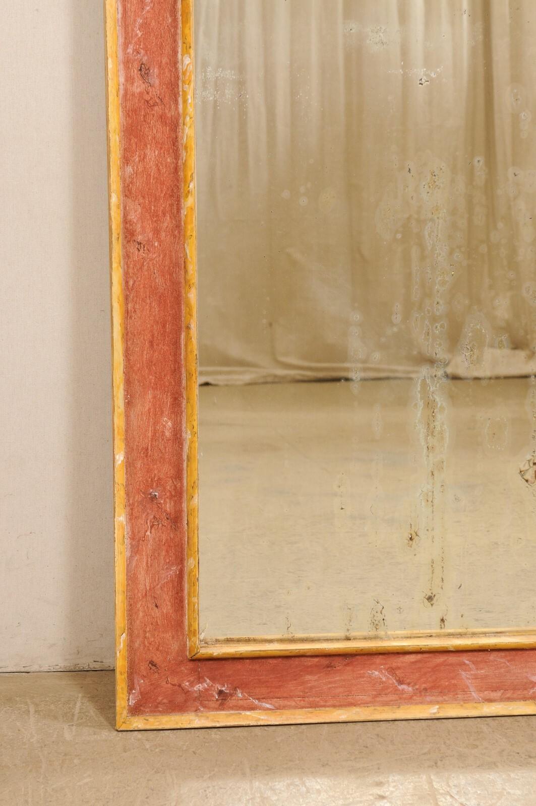 Italiano Grande specchio da parete italiano alto 7 piedi, XIX C. in vendita