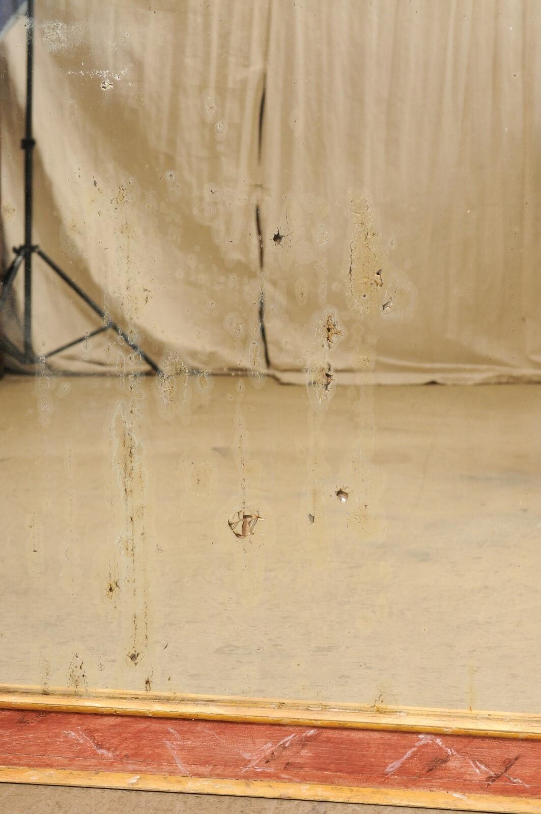 XIX secolo Grande specchio da parete italiano alto 7 piedi, XIX C. in vendita