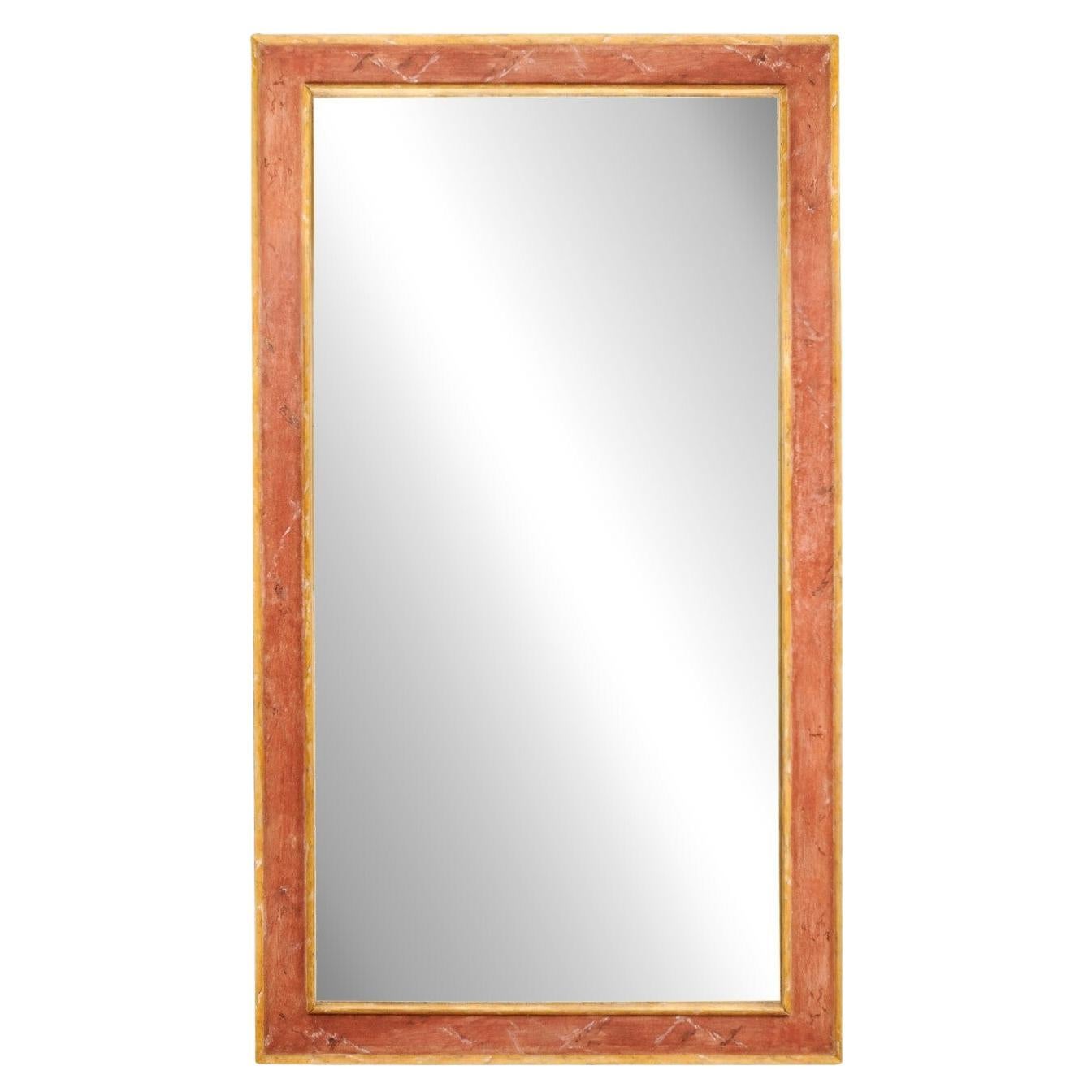 Grande specchio da parete italiano alto 7 piedi, XIX C. in vendita