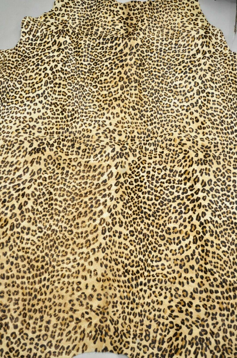 Leopard Print Cowhide Hair on Hide Carpet Area Rug at 1stDibs | hair on ...