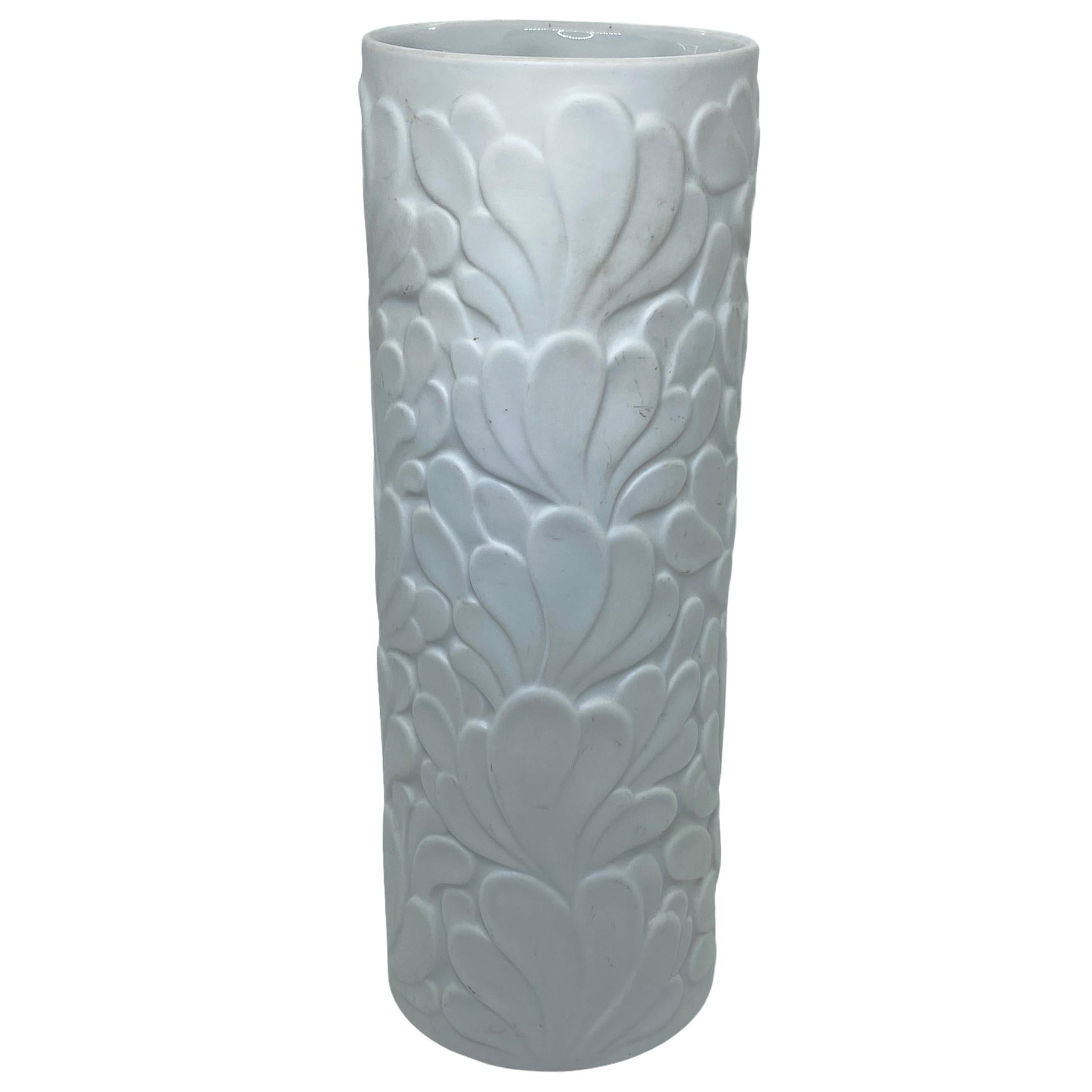  Hutschenreuther Bisquit Vase Achtziger Blumenform Tulpe Form matt design  