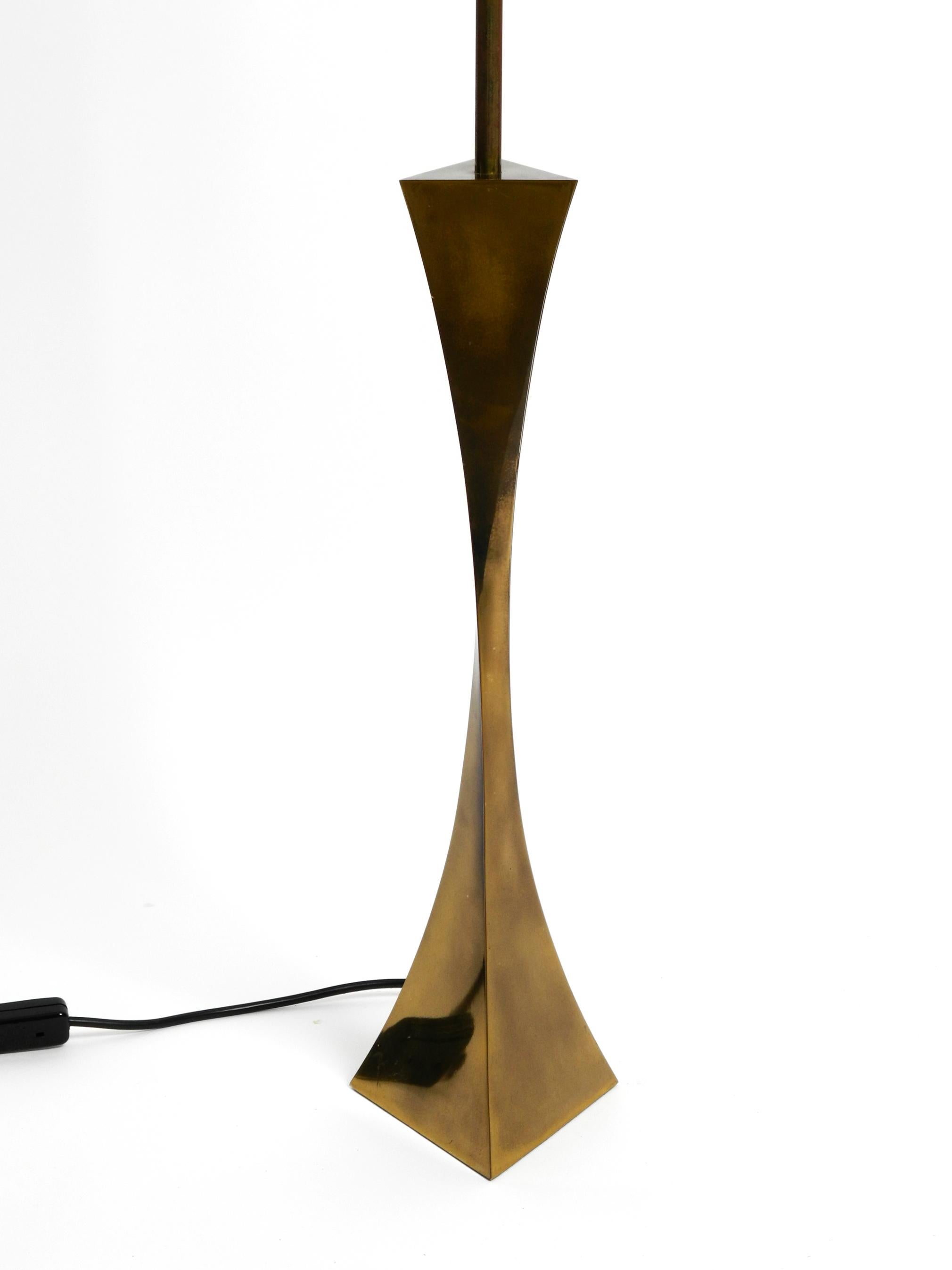 Large 70s Brass Table Lamp by Tonello and Montagna Grillo for High Society Italy 2