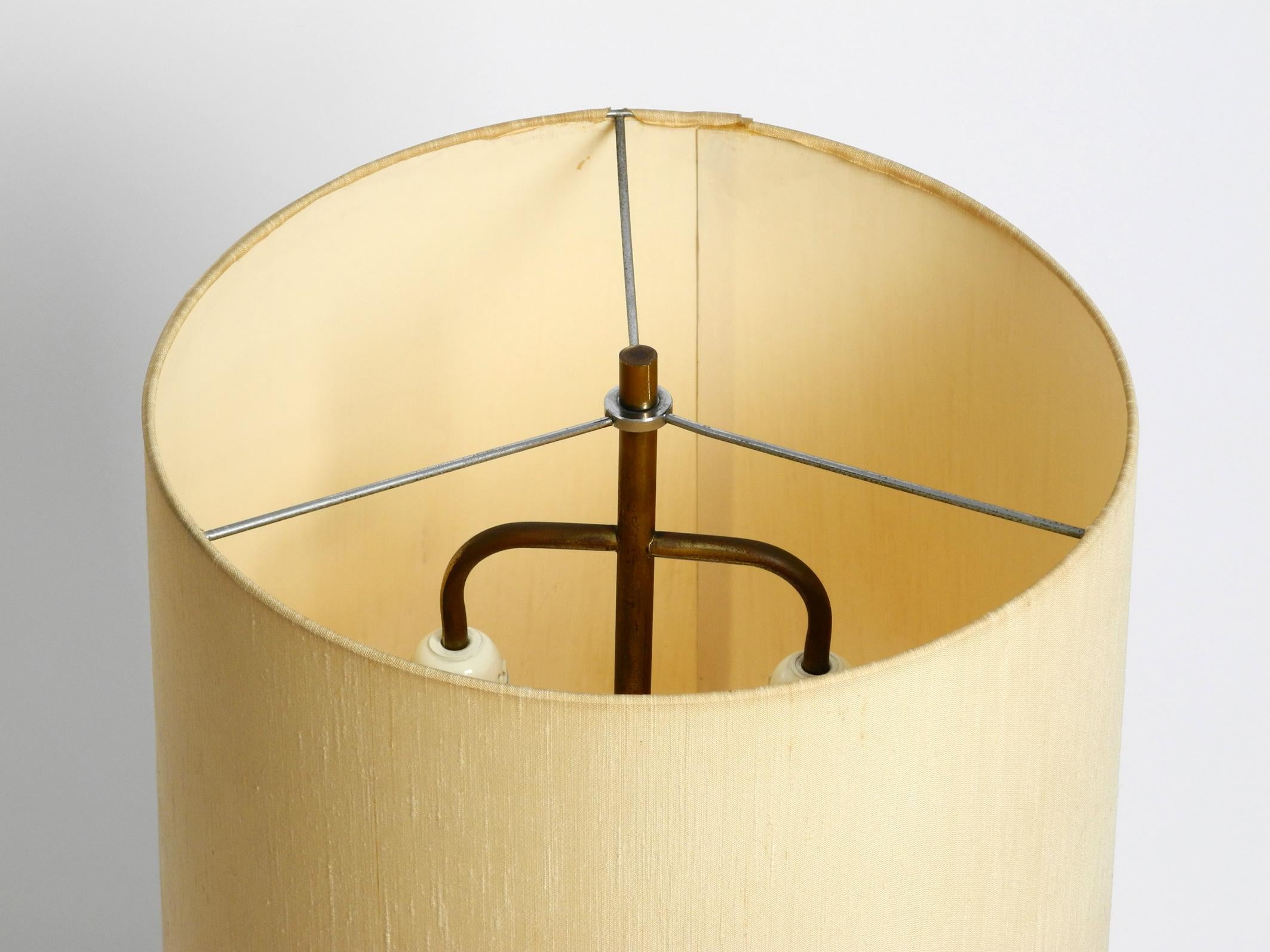 Large 70s Brass Table Lamp by Tonello and Montagna Grillo for High Society Italy 4