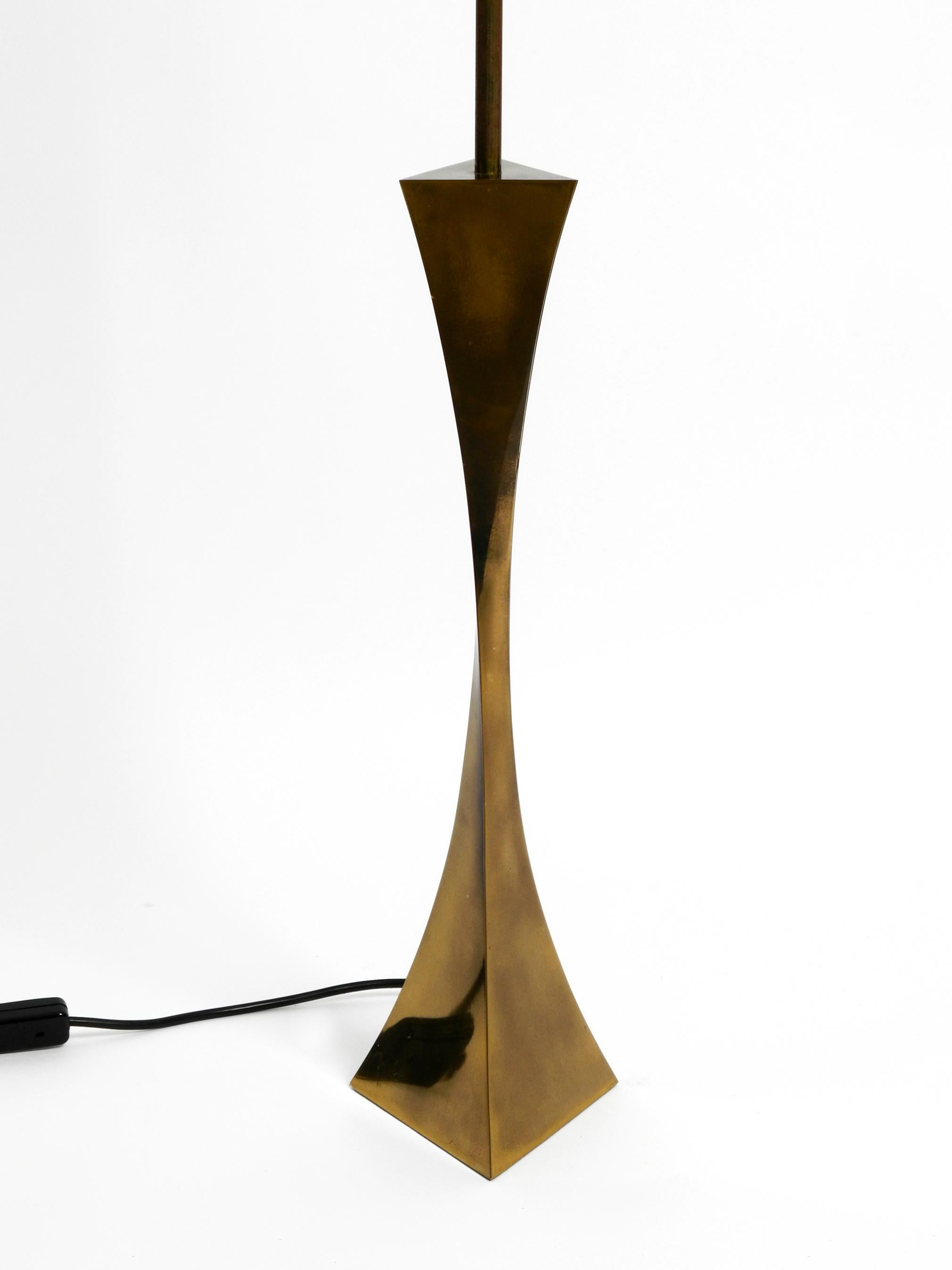 Large 70s Brass Table Lamp by Tonello and Montagna Grillo for High Society Italy 10