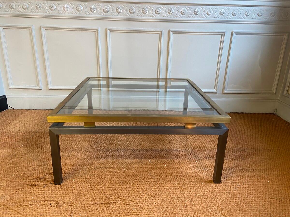 Mid-Century Modern Large 70s Coffee Table in the Style of Guy Lefevre for Maison Jansen