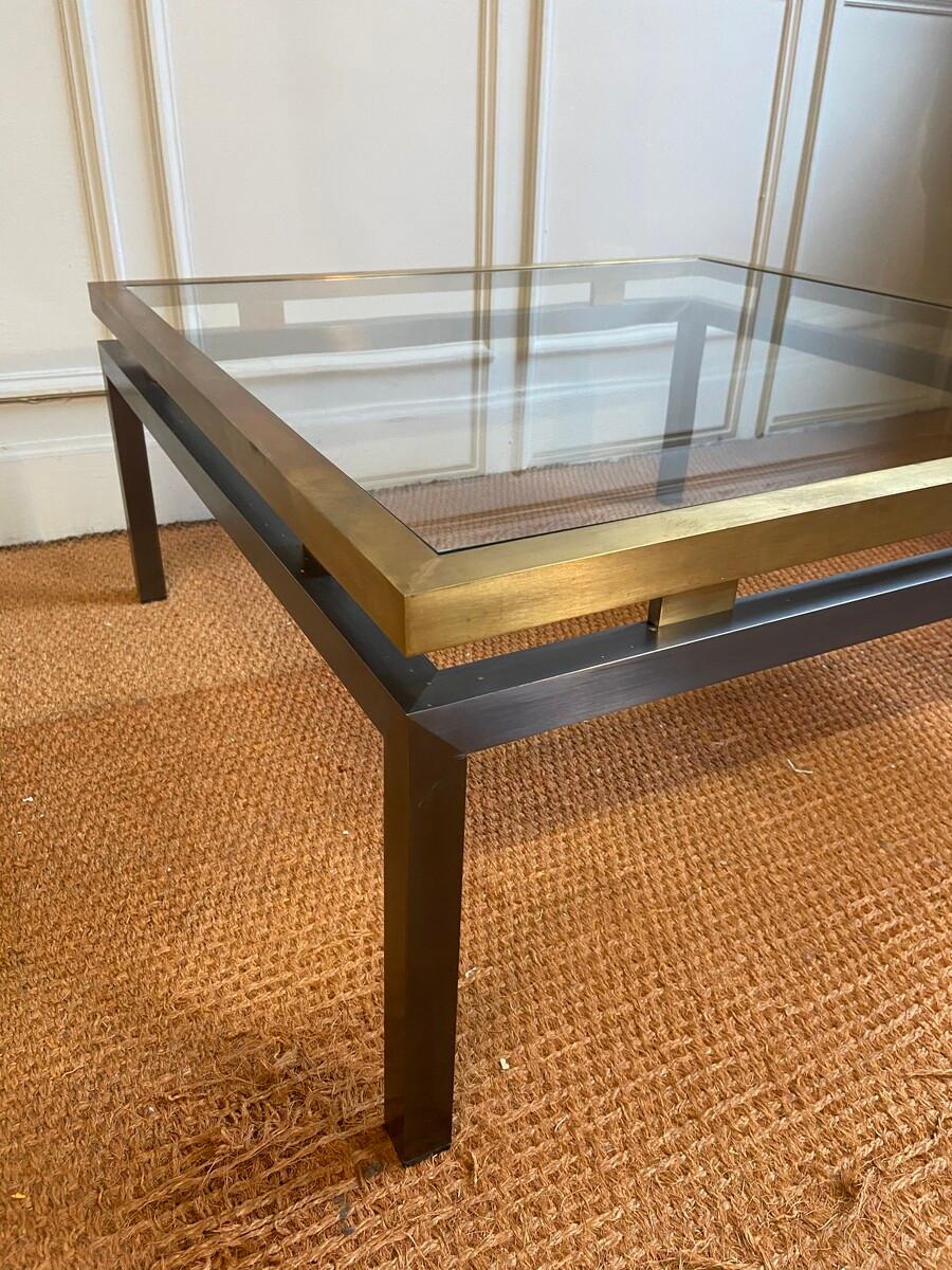 European Large 70s Coffee Table in the Style of Guy Lefevre for Maison Jansen