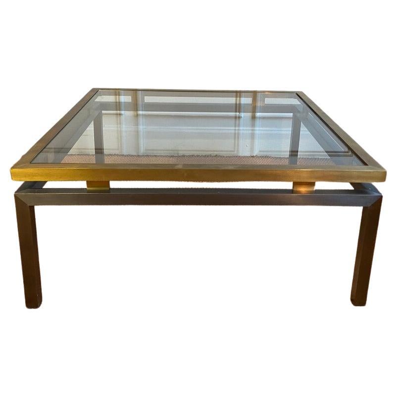 Large 70s Coffee Table in the Style of Guy Lefevre for Maison Jansen