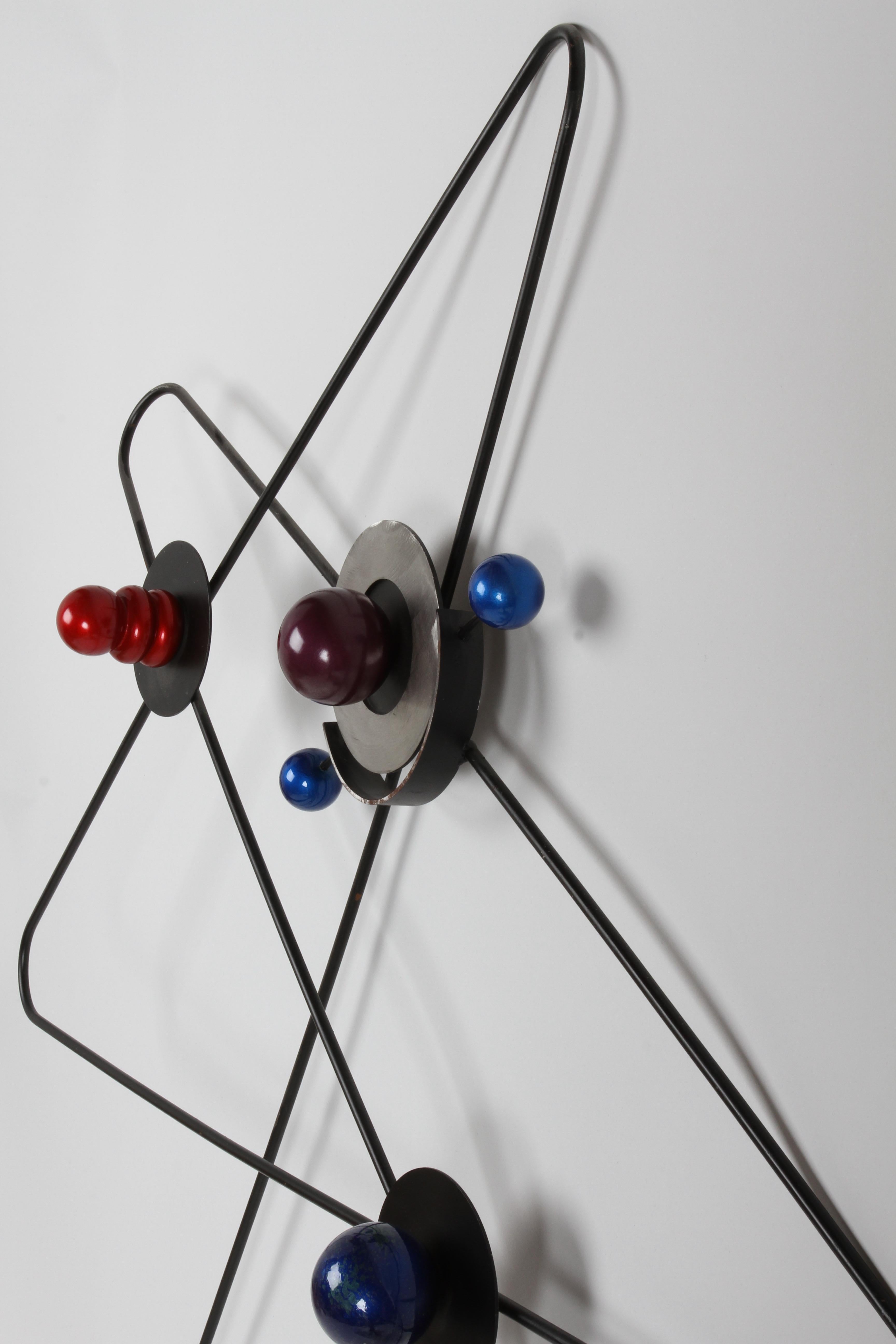 Large 8'+ Atomic Age Mid-Century Modern Style Unique Space Atom Wall Sculpture  For Sale 13