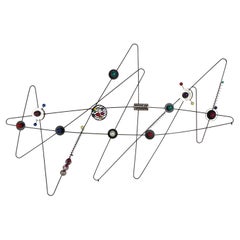 Grande scultura da parete di 8'+ dell'era atomica in stile Mid-Century Modern Unique A Space Atom