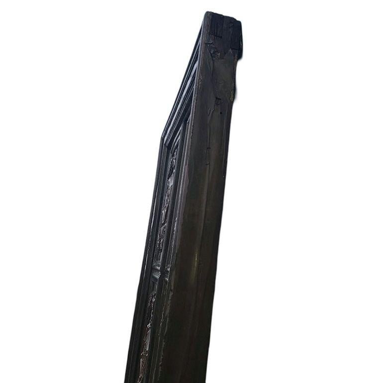 Grandi porte mediterranee da 8' con modanature in bronzo rivestite in noce a due ante In condizioni buone in vendita a Van Nuys, CA