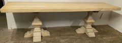Swedish Style Plank Top Console or Dining Table